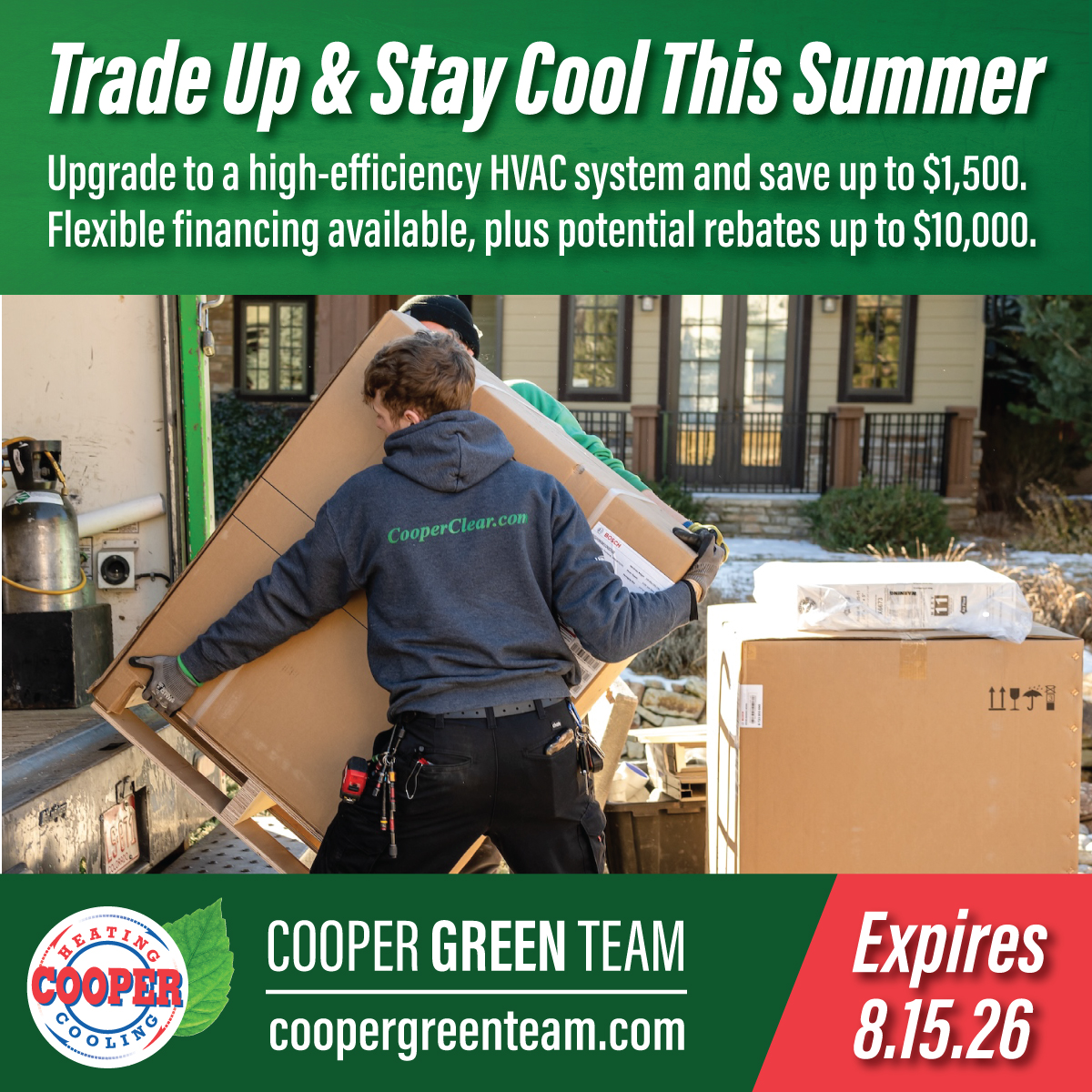 Cooper Heating, Cooling, Plumbing and Electrical Facebook ad