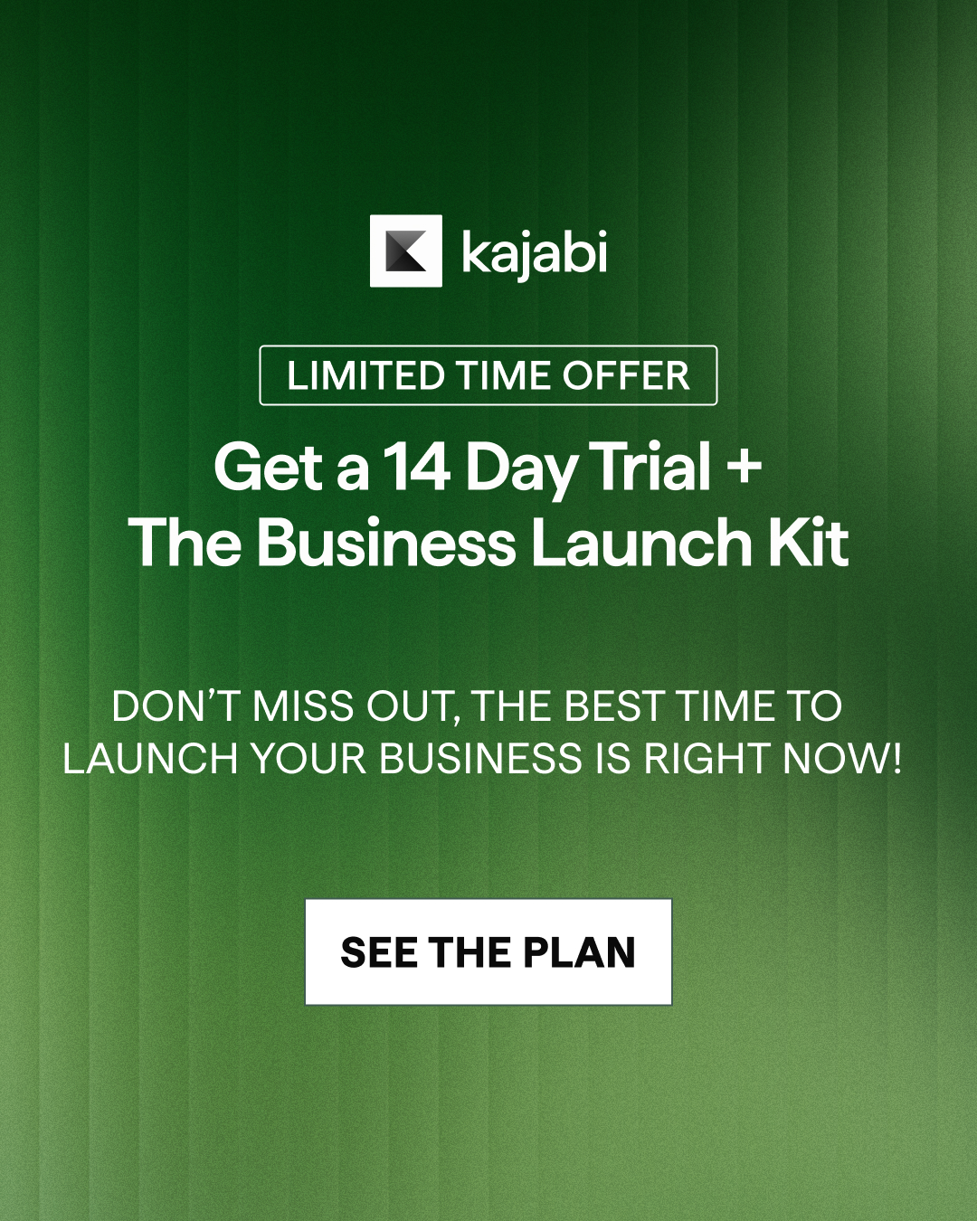Kajabi Facebook ad: From Outline to First Sale in 14 Days: Enrollment Closes…