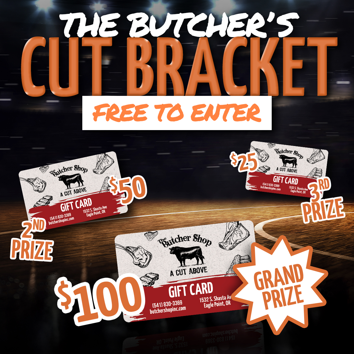 The Butcher Shop Facebook ad: The Butcher’s Cut Bracket