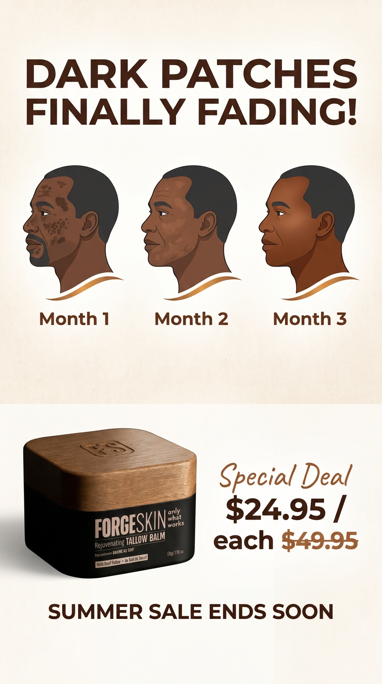 Real Men Real Stories Facebook ad: Attractive Skin in 3 Weeks
