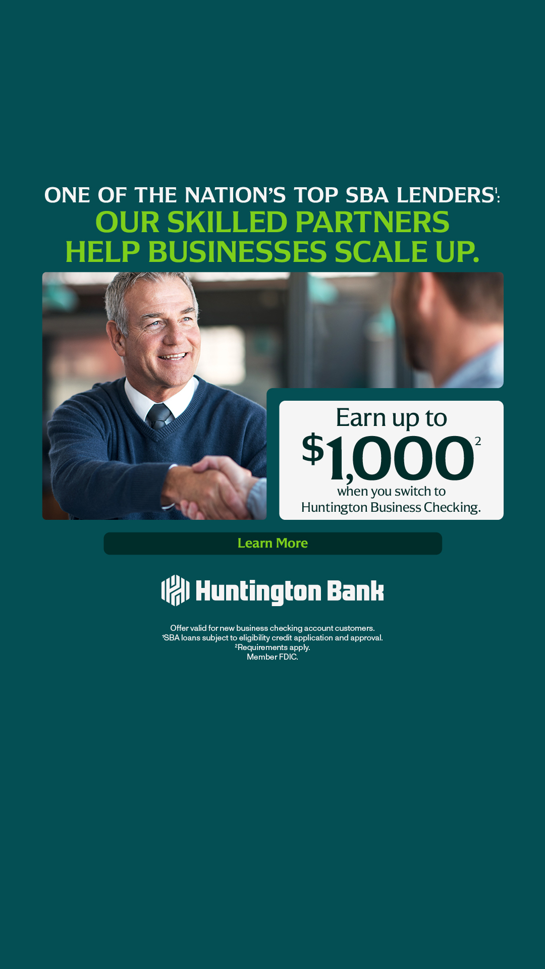 Huntington National Bank Facebook ad