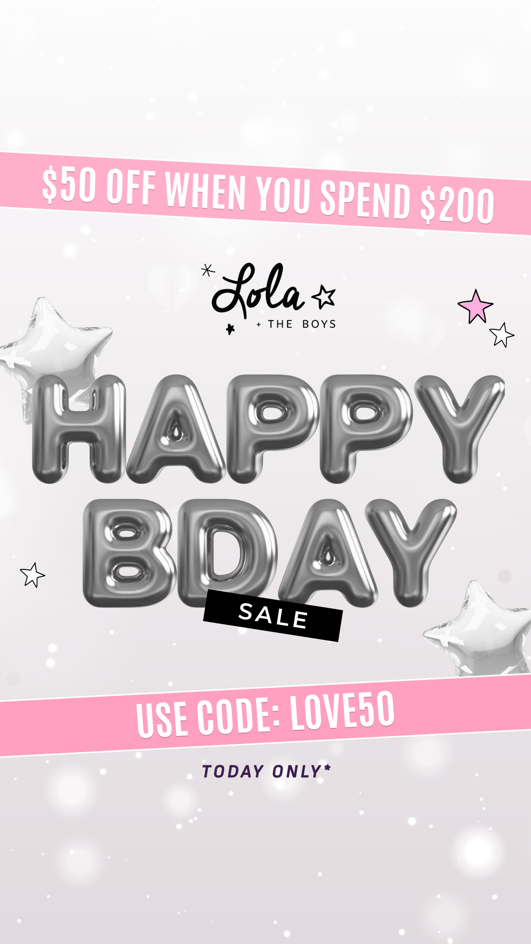 Lola + The Boys Facebook ad