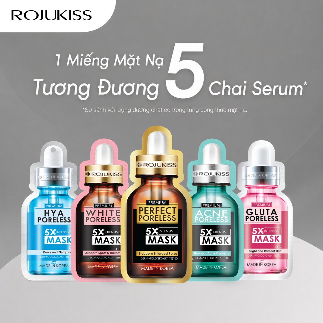 Rojukiss Vietnam Facebook ad: Rojukiss Premium 5X Intensive Mask