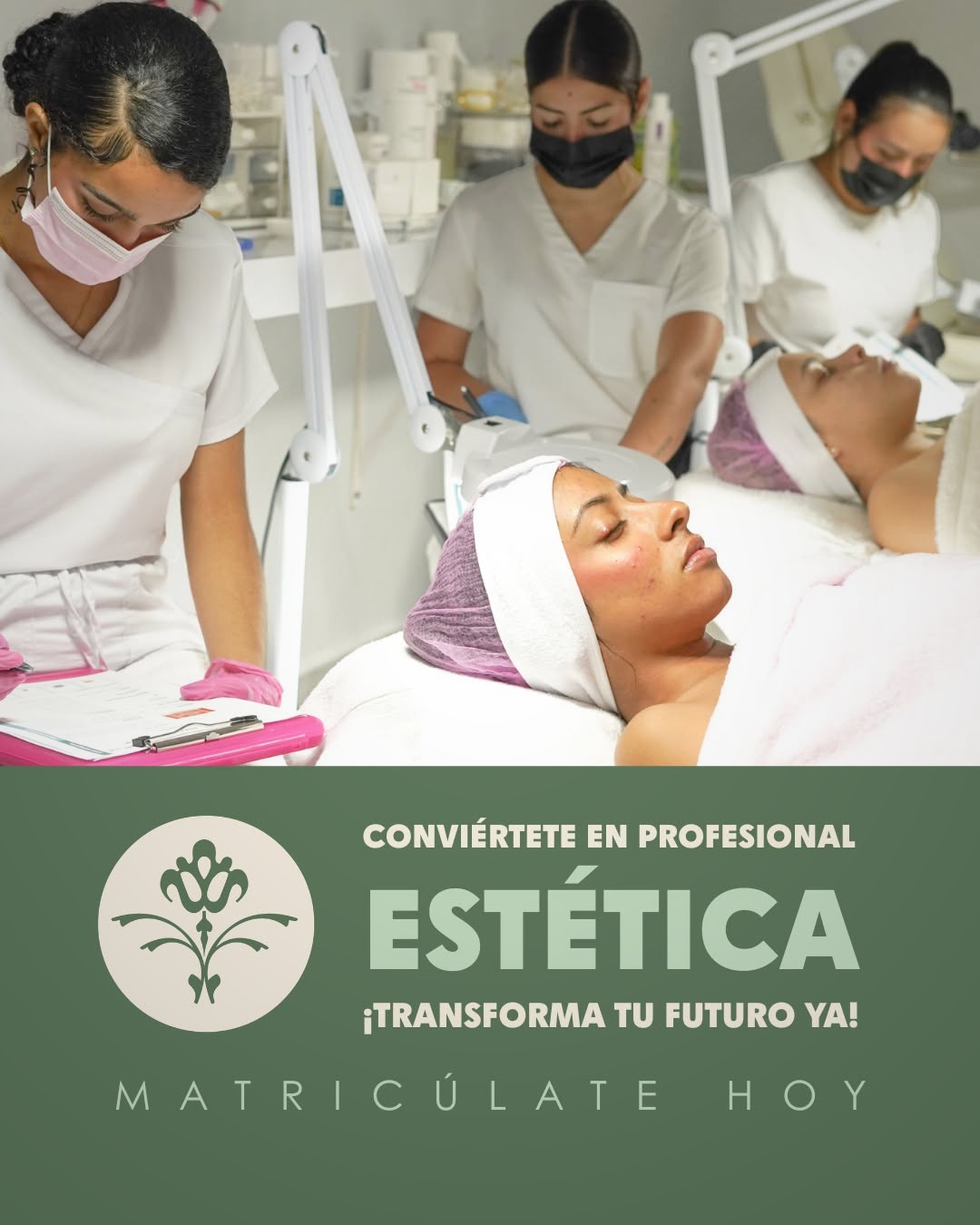 Neo Esthetique European Institute Facebook ad: Lleva tu pasión por la estética a un nivel profesional.