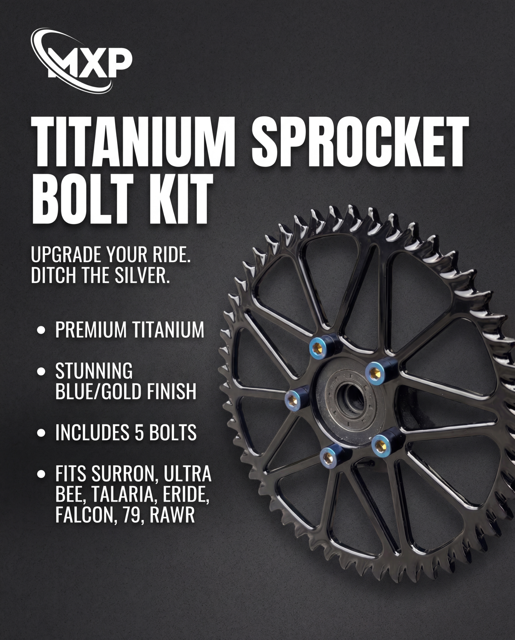 Mxp designs Facebook ad: The Detail Every Built Sprocket Needs.
