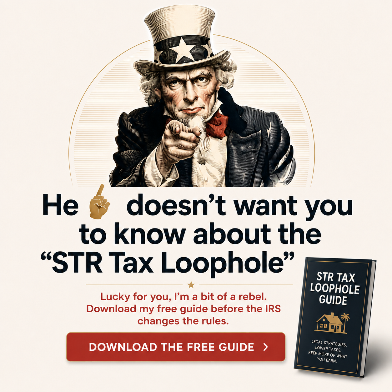 Tony J. Robinson Facebook ad: Eliminate Your W-2 Tax Bill