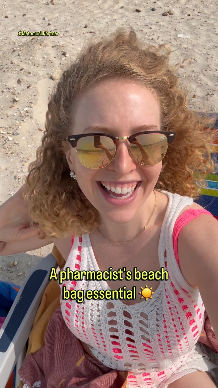 Metamucil Facebook ad: Beach days call for sunscreen, water… and now…