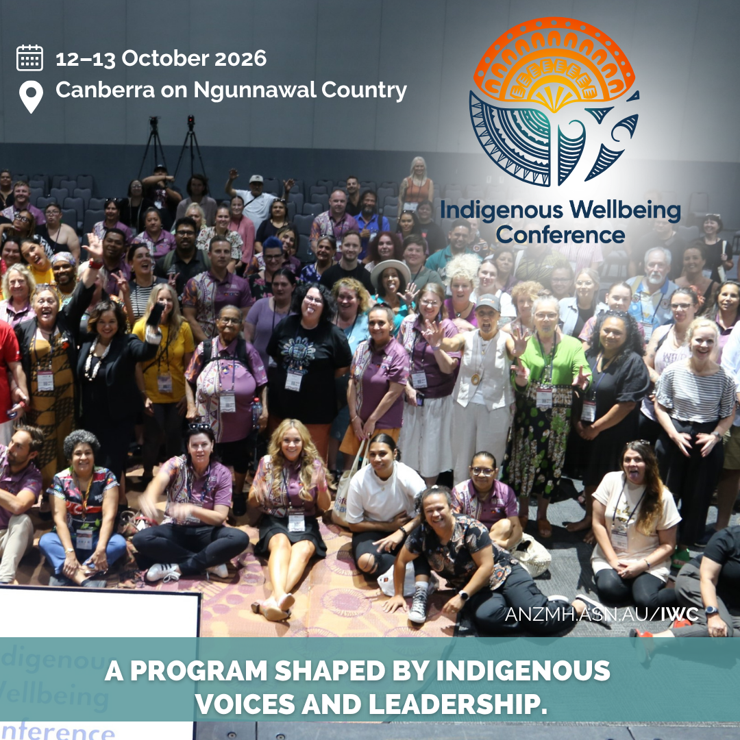Australian & New Zealand Mental Health Association Facebook ad: Register for IWC26 Today