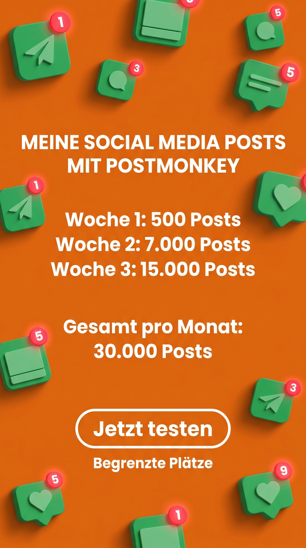 Paul Roth Facebook ad: 30.000 Posts im Monat automatisiert