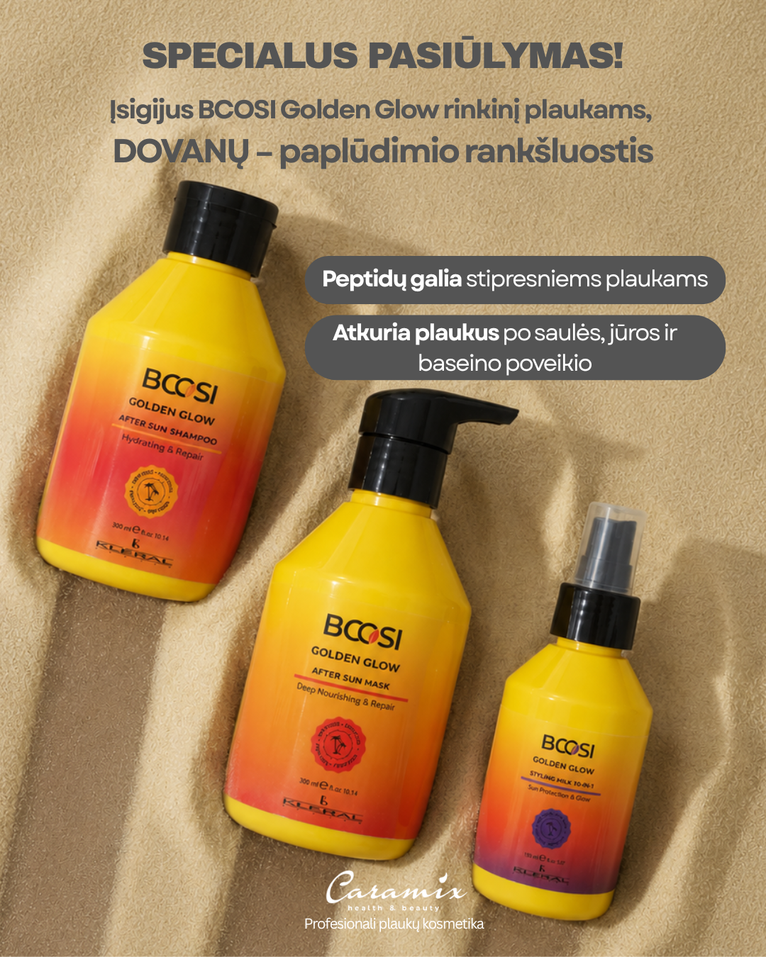 Caramix.eu Facebook ad: Porfesionali itališka plaukų kosmetika