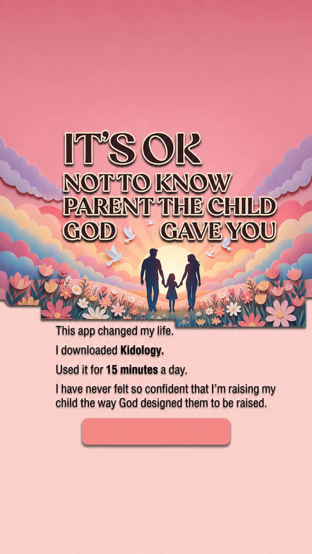 Kidology - Raising with faith Facebook ad
