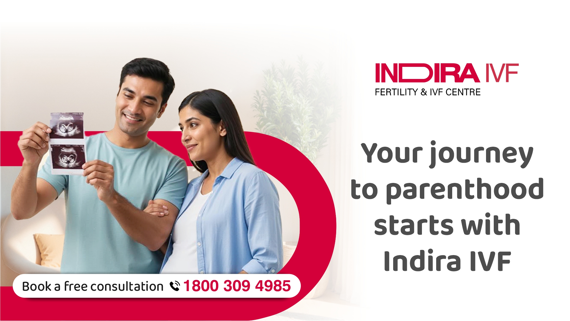 Indira IVF Facebook ad