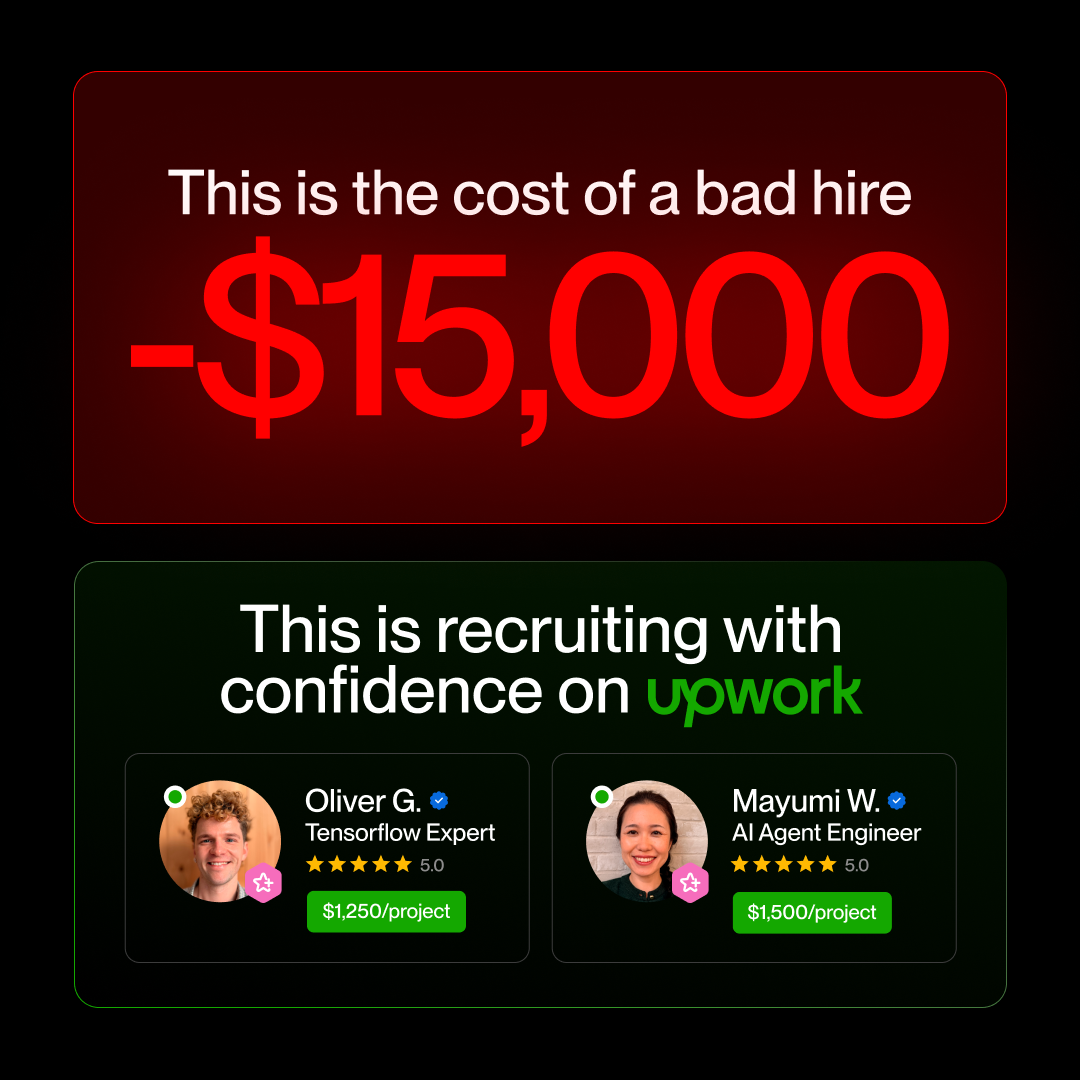 Upwork Facebook ad