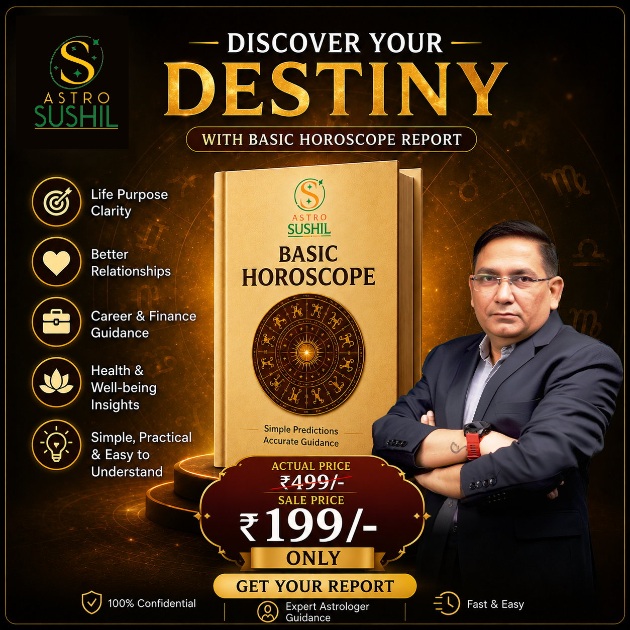 Astro Sushil Ji Facebook ad