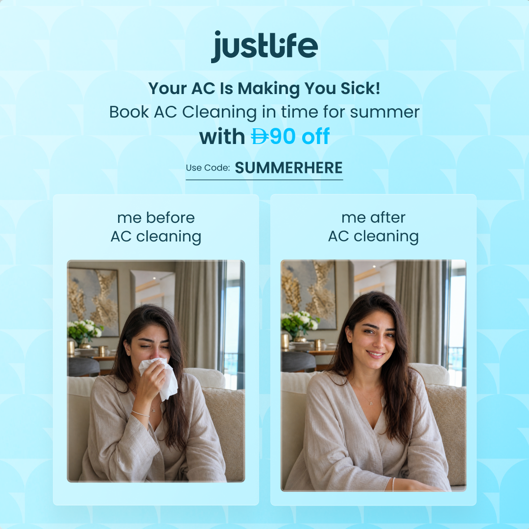 Justlife UAE Facebook ad