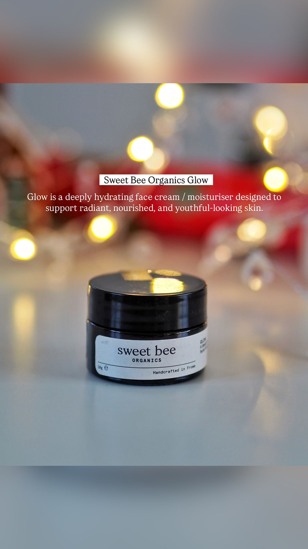 Sweet Bee Organics Facebook ad