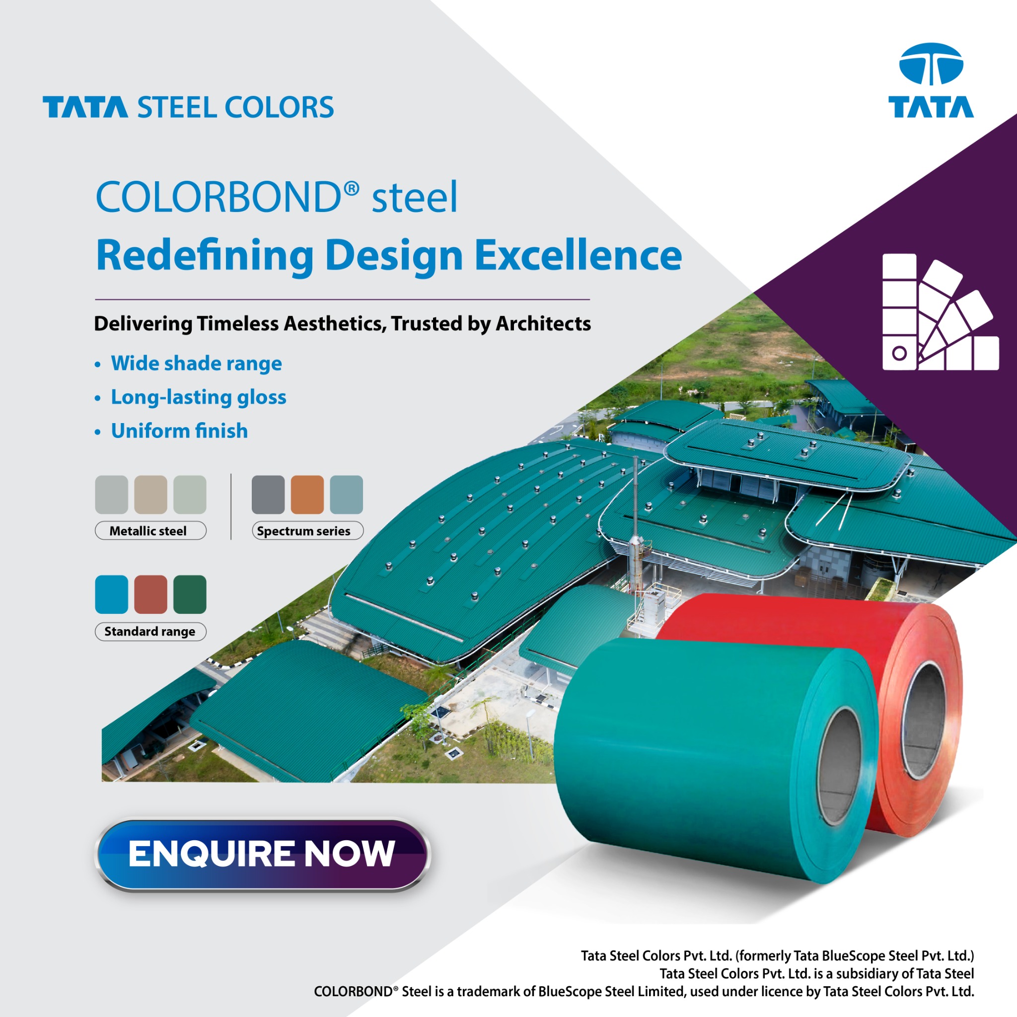 Tata Steel Colors Facebook ad: Choose Colors That Last