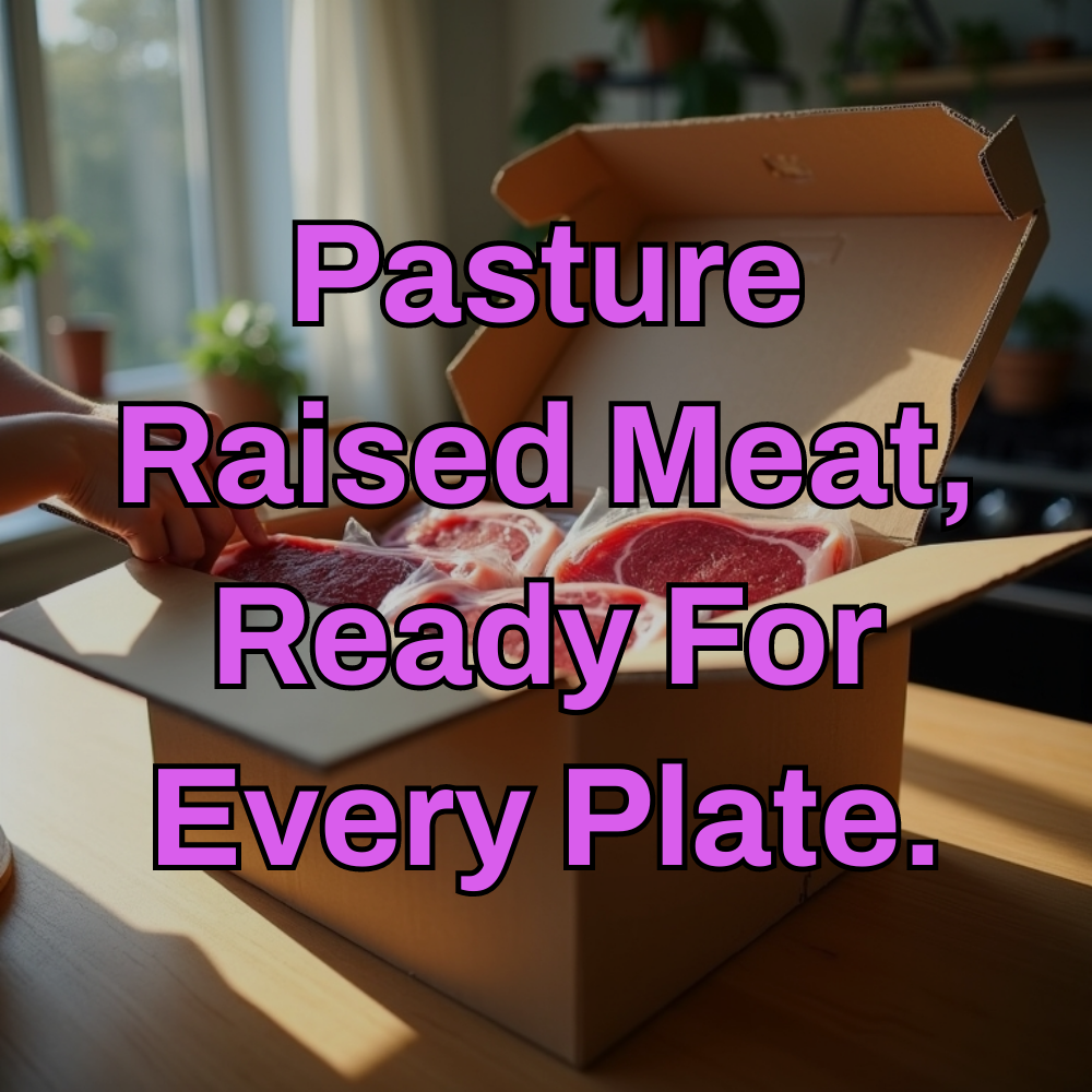 TopicExperts Guide Facebook ad: Top Meat Delivery Service Pasture Raised.