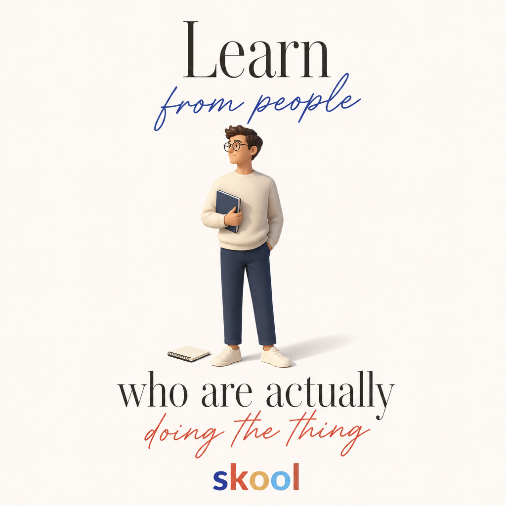 Skool Facebook ad