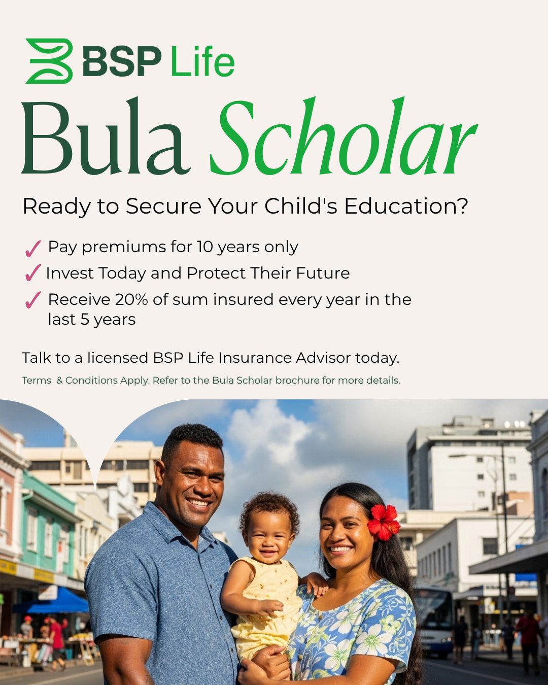BSP Life (Fiji) Limited Facebook ad