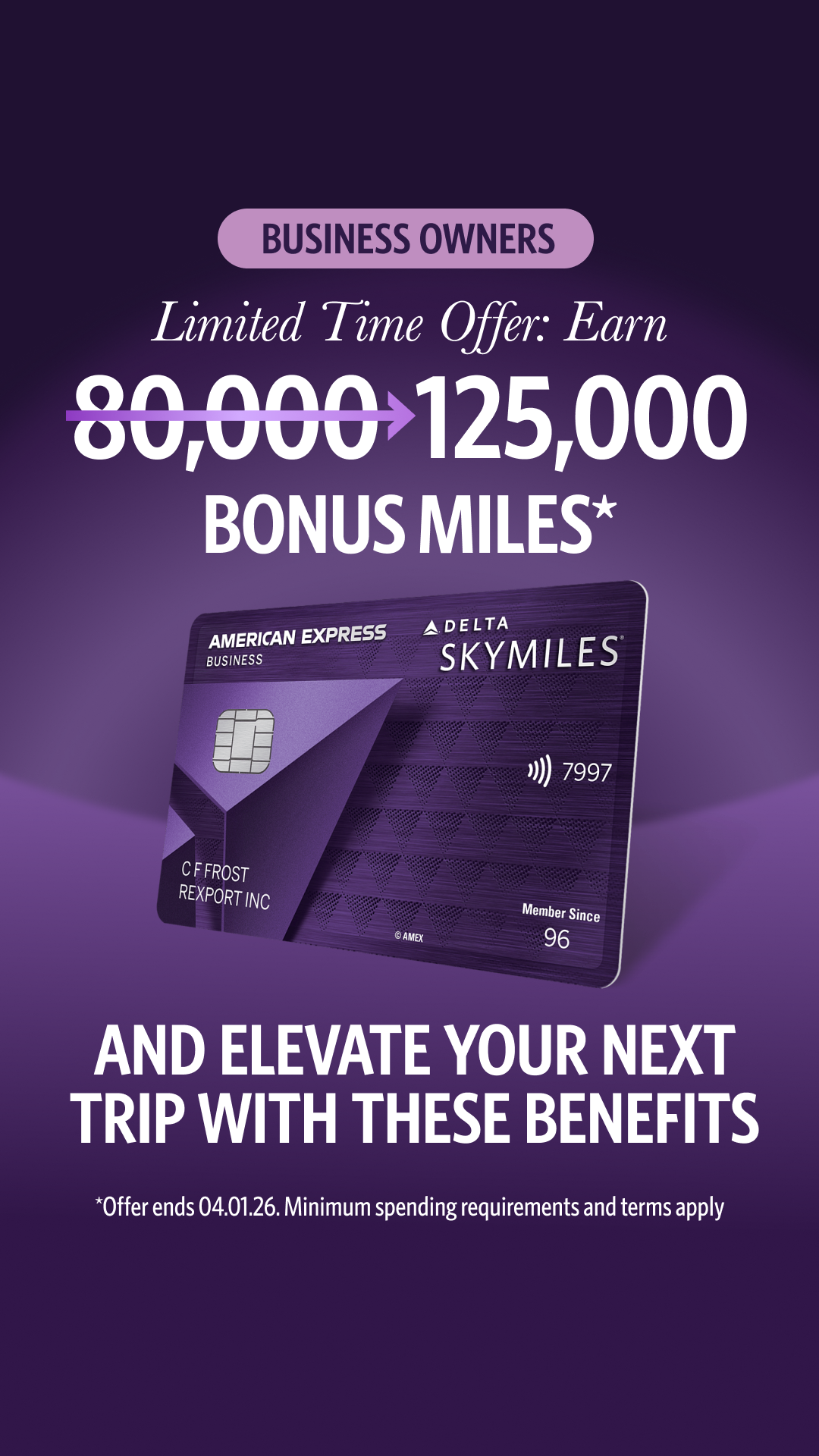 Delta Air Lines Facebook ad