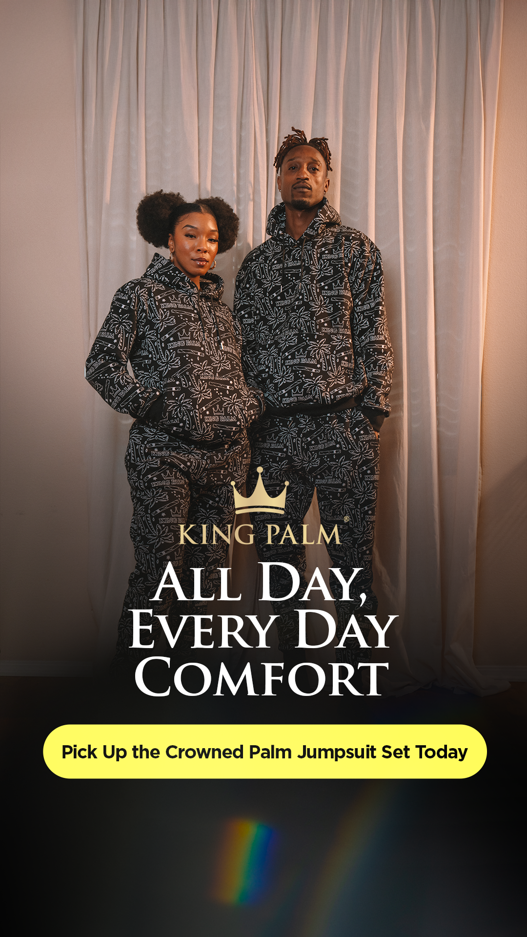 King Palm Facebook ad: Experience the Difference with King Palm