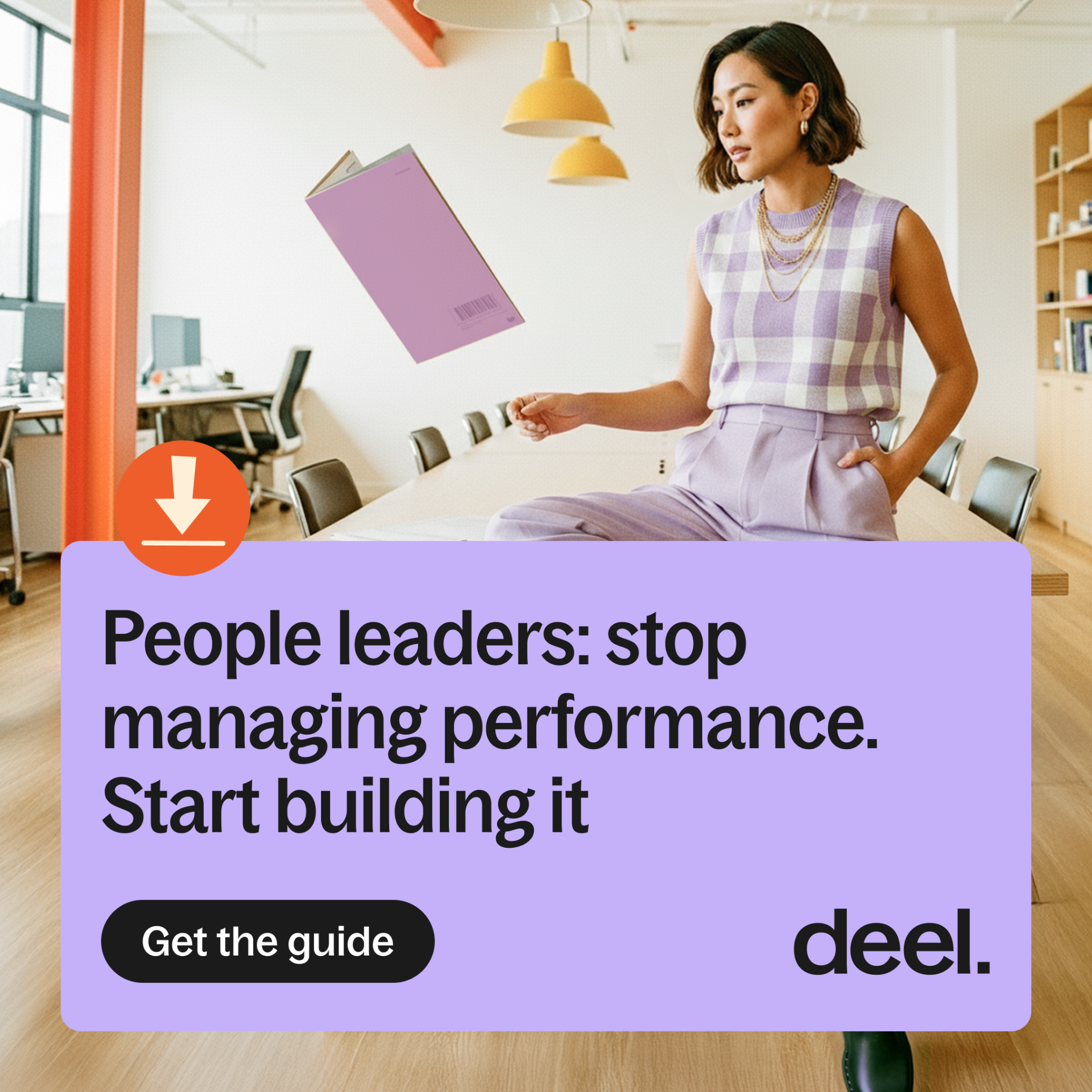 Deel Facebook ad: The modern talent management playbook.