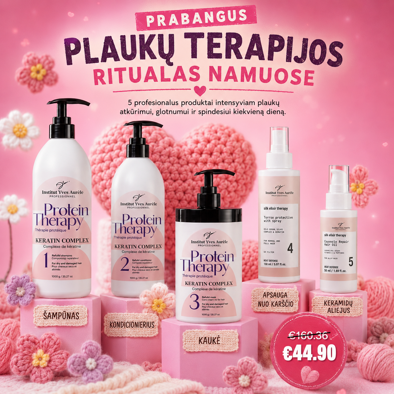 Eternl.lt Facebook ad: Šilkas tavo plaukams