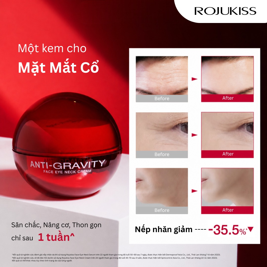 Rojukiss Vietnam Facebook ad: Săn chắc toàn diện cho Mặt • Mắt…