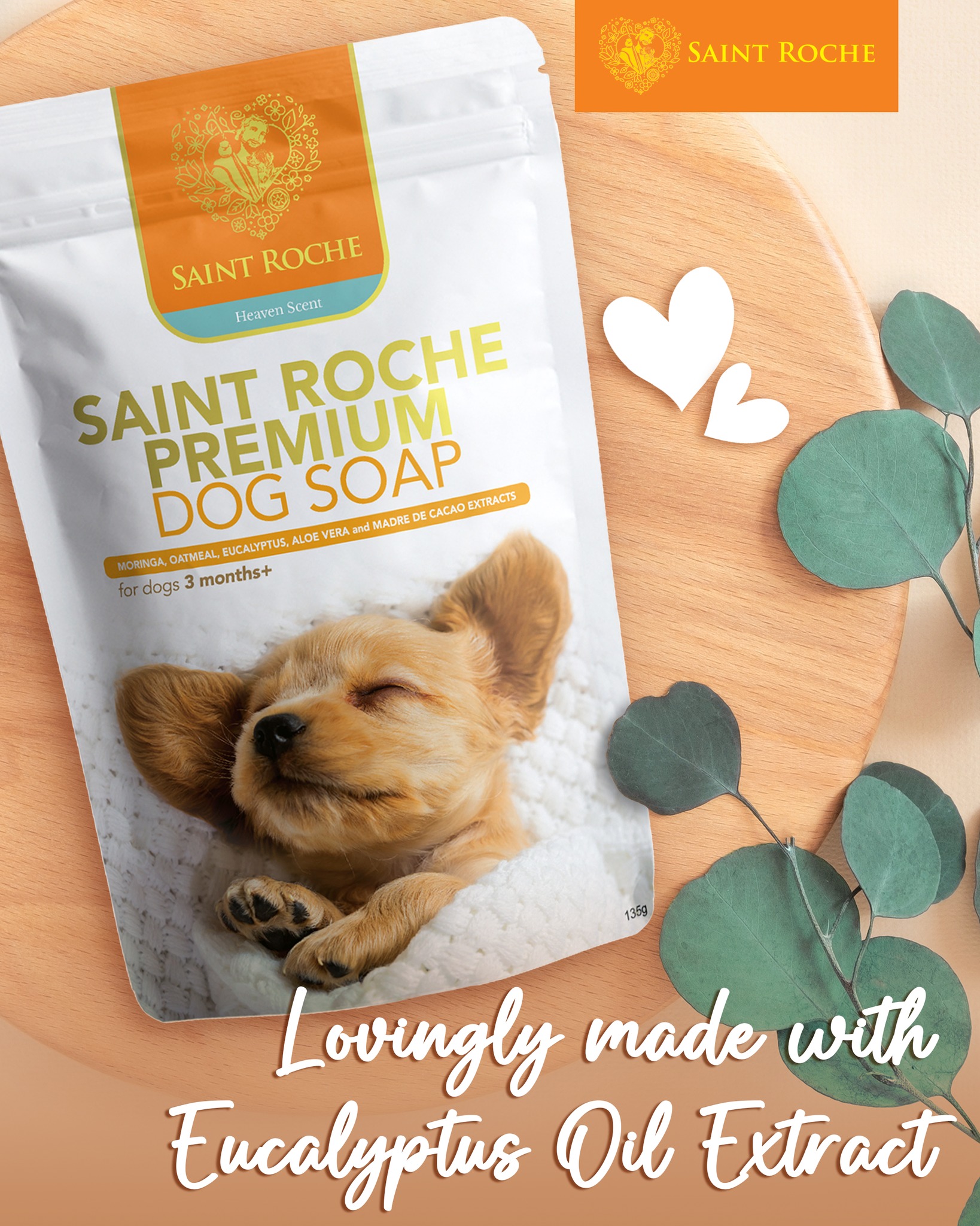 Saint Roche Premium Dog Shampoo Facebook ad