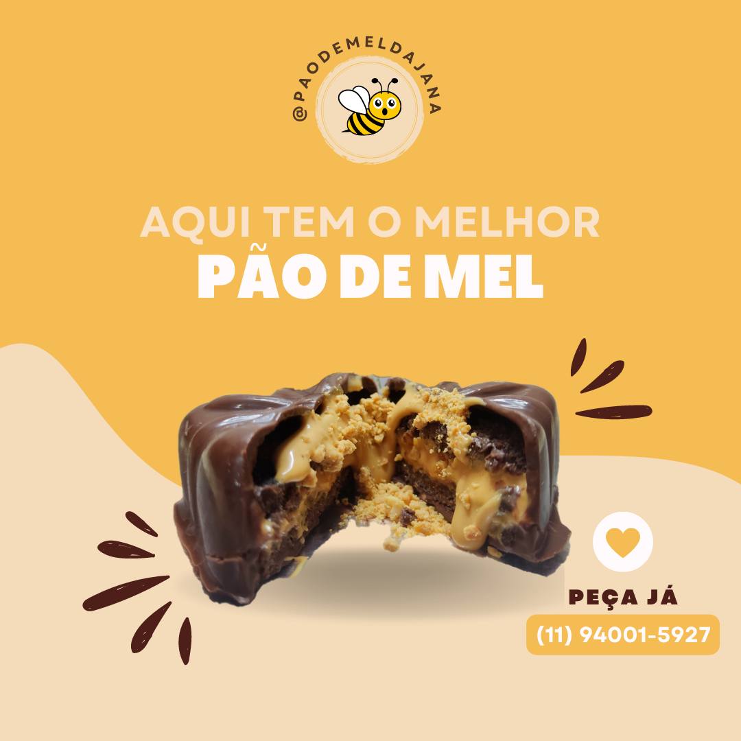 Pão de Mel da Jana Facebook ad: Olá, pessoal! Vocês já experimentaram nossos deliciosos…