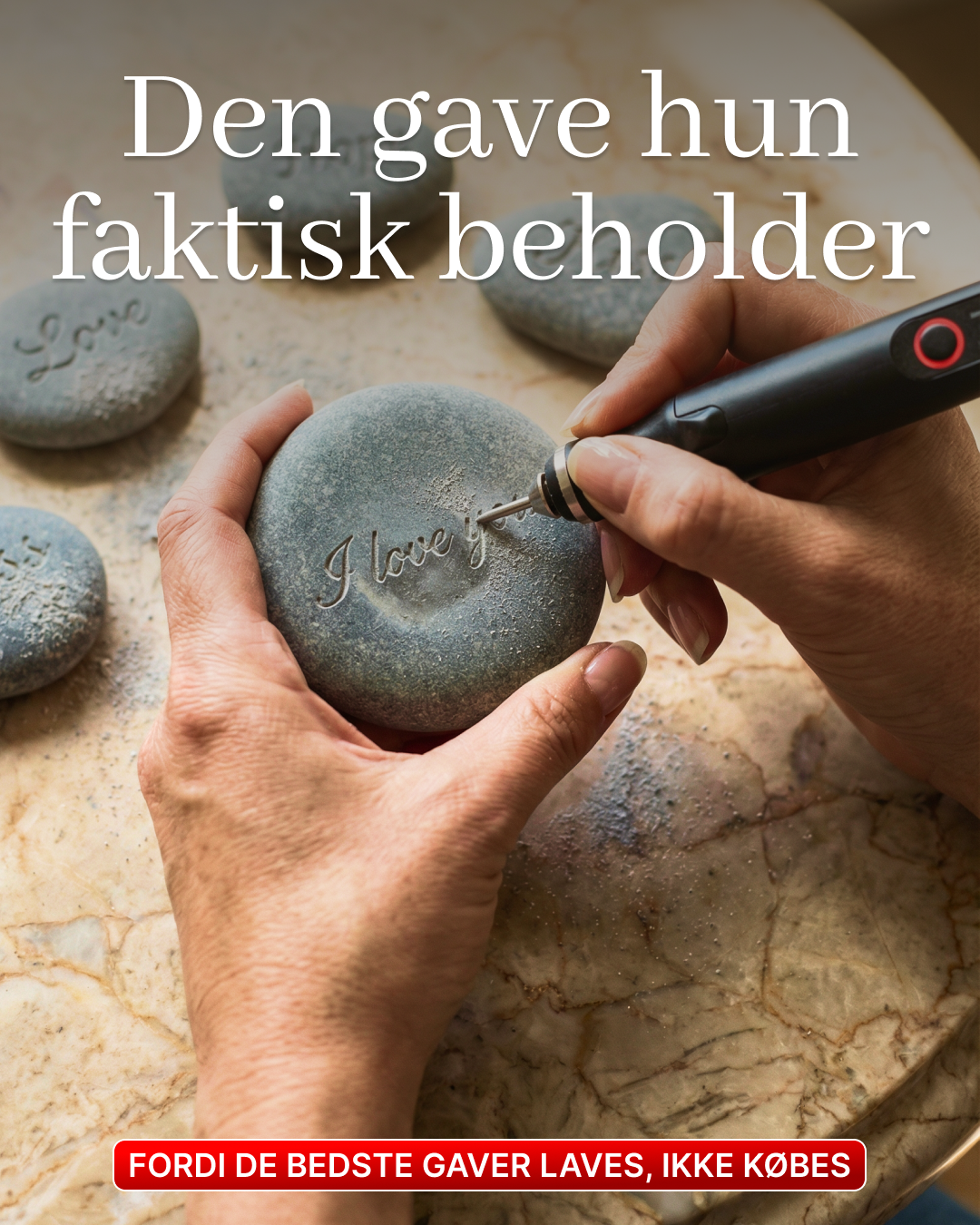 Creative Carve Facebook ad: Lav personlige gaver på 10 minutter