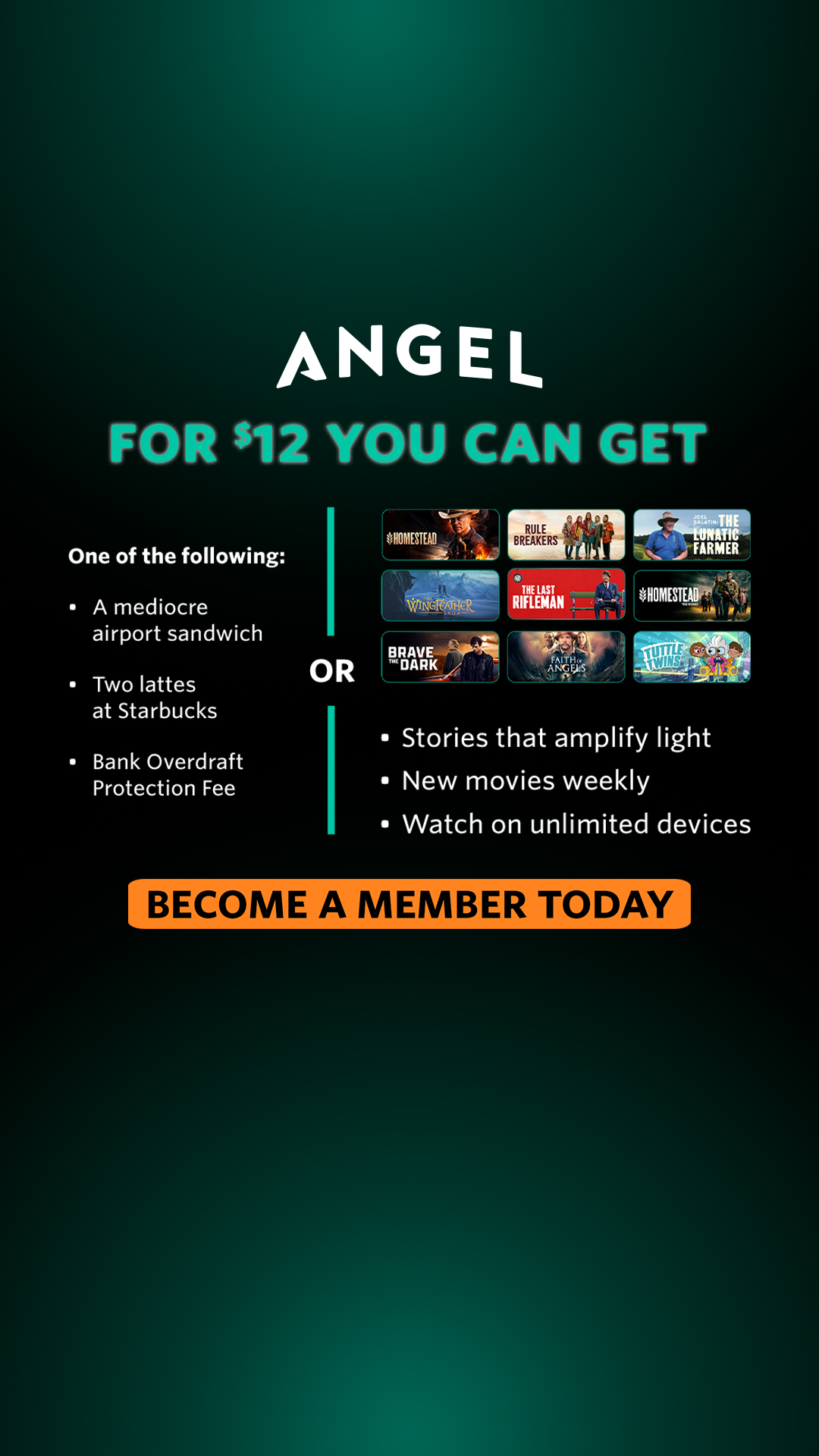 Angel Studios Facebook ad