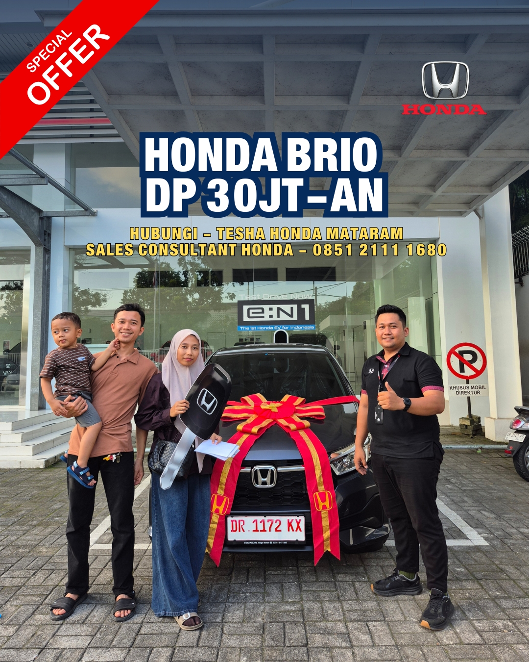 Mobil Honda Mataram NTB Facebook ad: Honda Brio DP 30 Jutaan*