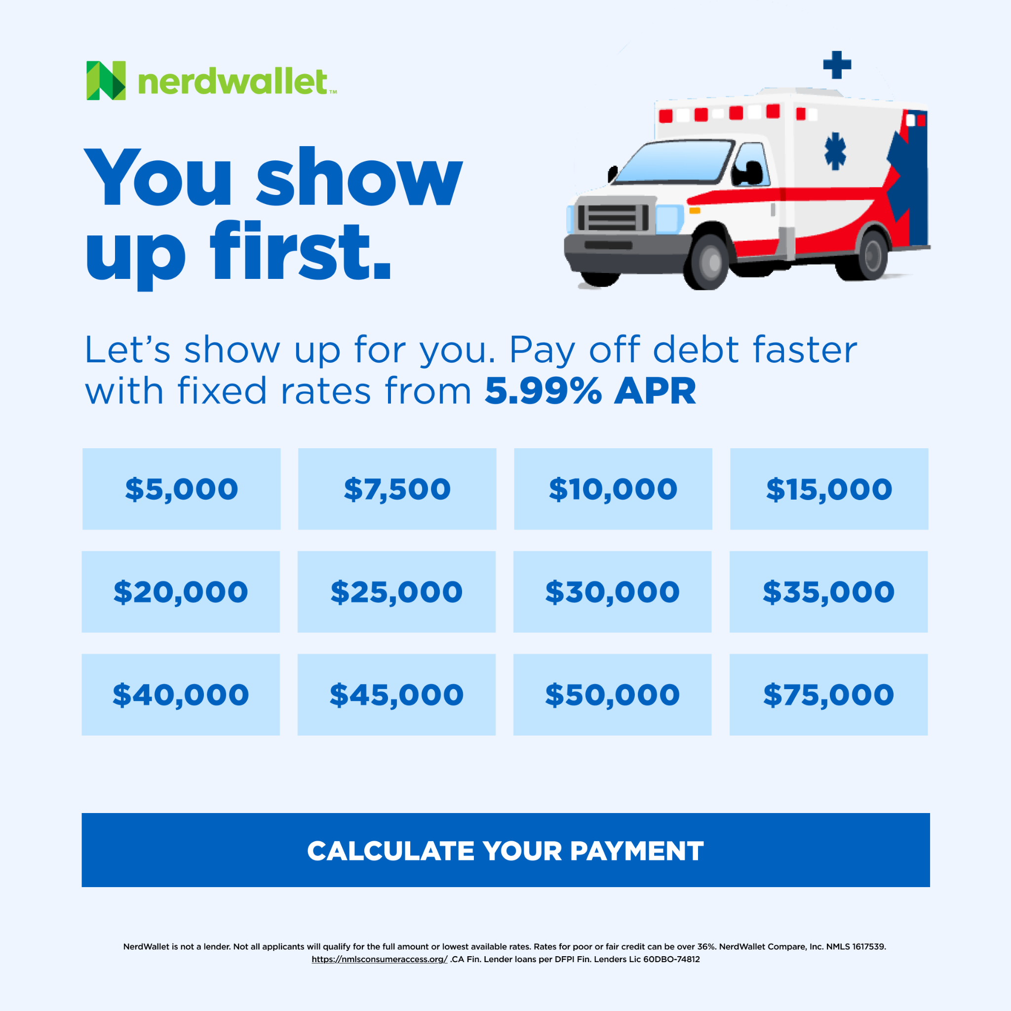 NerdWallet Facebook ad