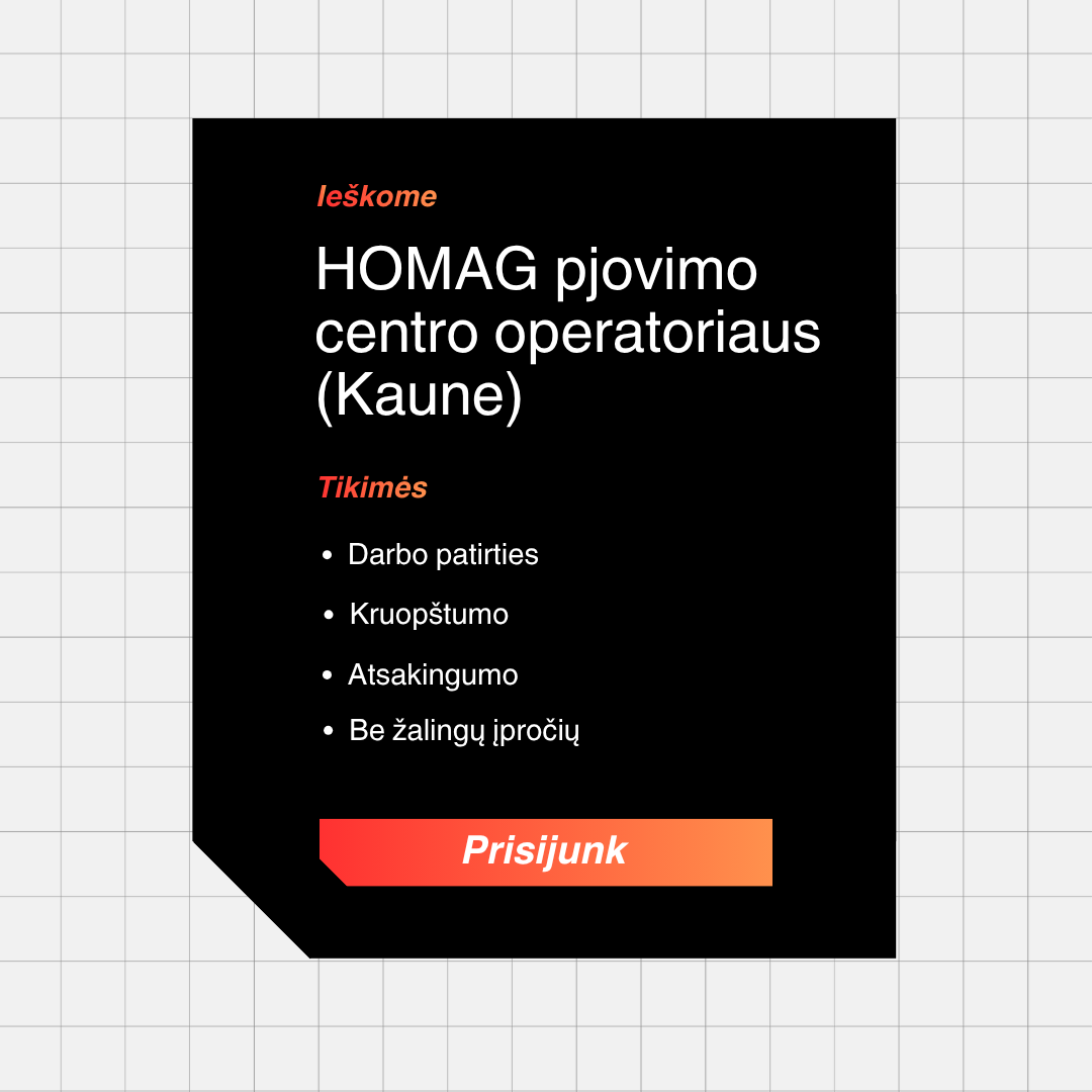 Jakuta Facebook ad: Darbo pasiūlymas (Kaune)