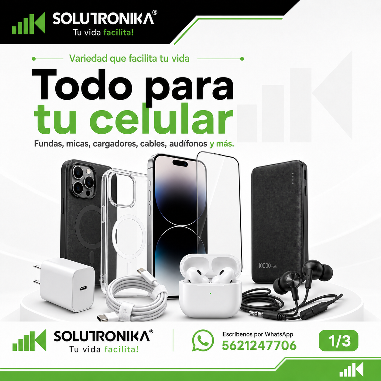 Solutronika Tu vida facilita Facebook ad: En SOLUTRONIKA encuentras variedad para tu celular, tu…