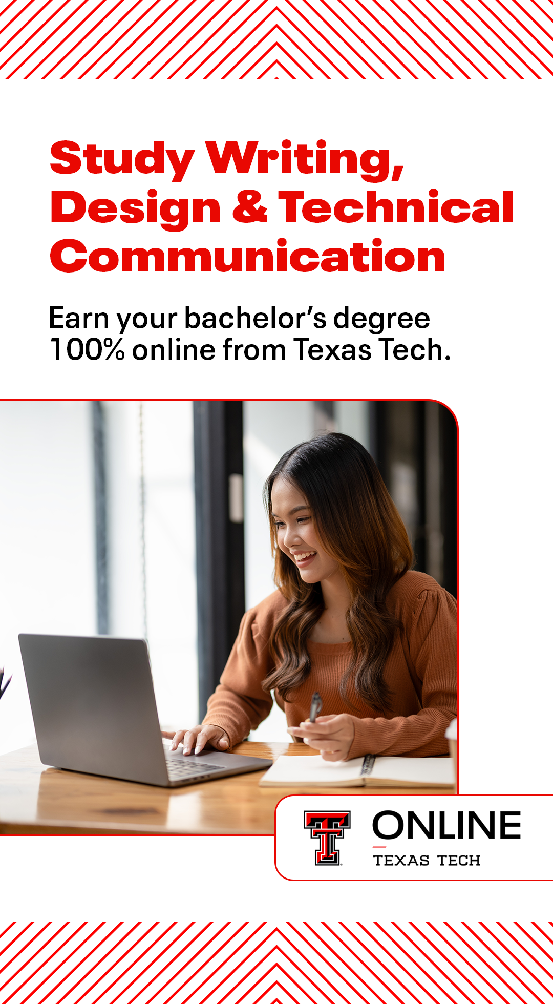 Texas Tech University Online Facebook ad