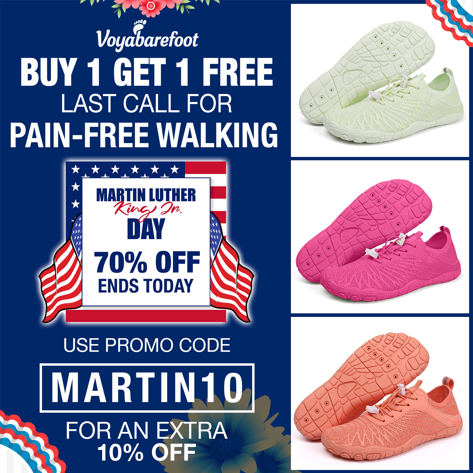 Voyabarefoot Facebook ad