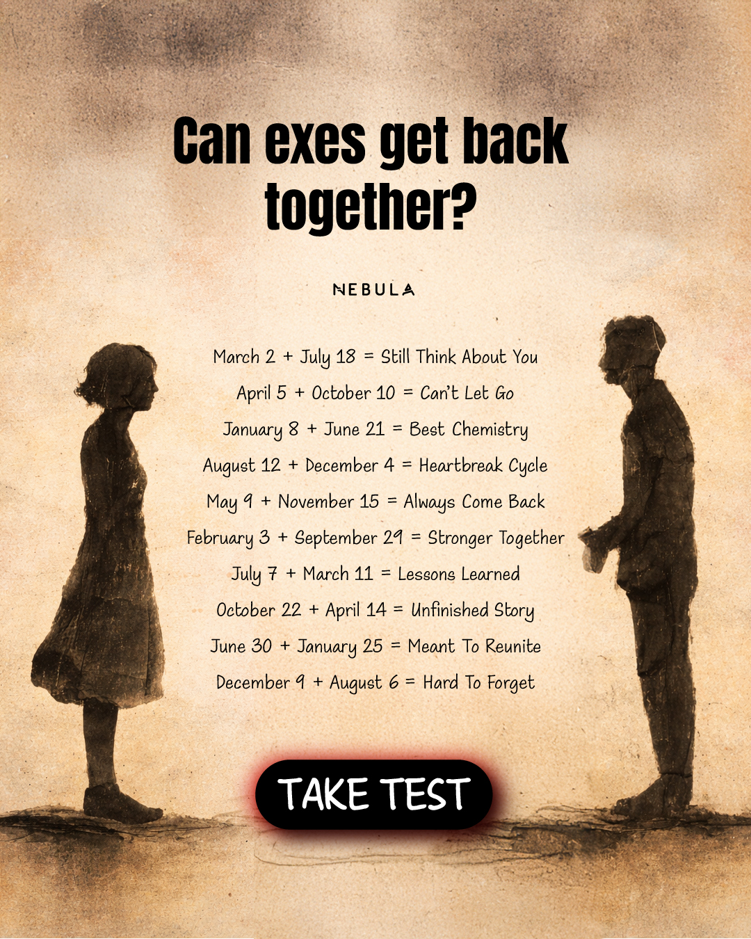 Nebula: Ex Compatibility Reading Facebook ad