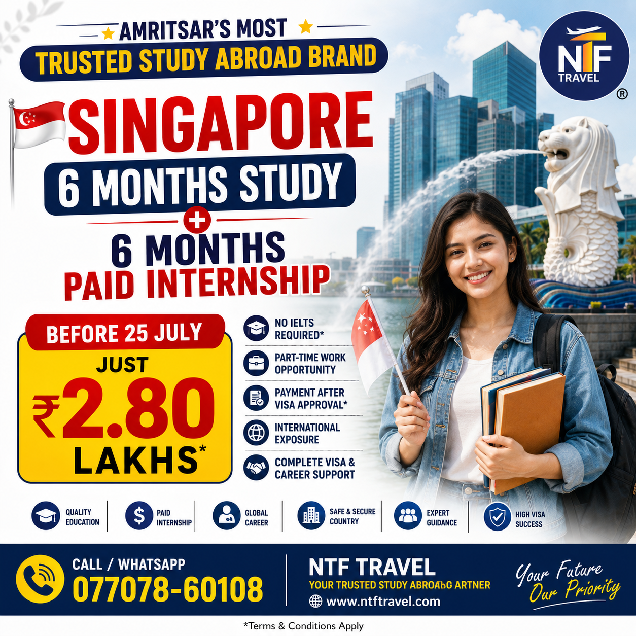 NTF Travel Facebook ad: Chat with us