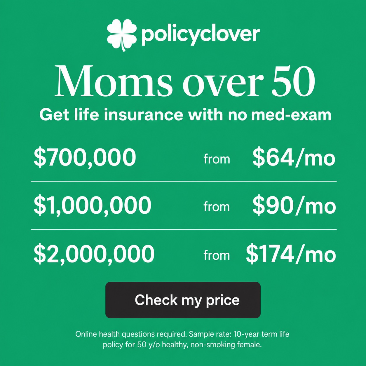 PolicyClover Facebook ad