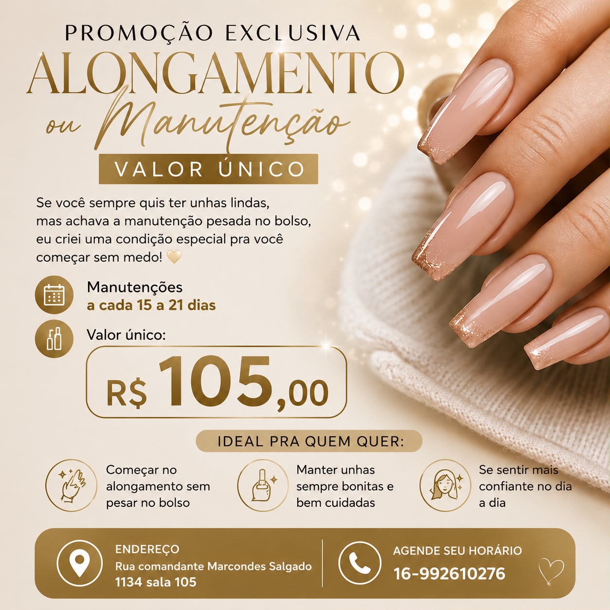 Bruna Blanco Microblanding Facebook ad: UNHAS PERFEITAS