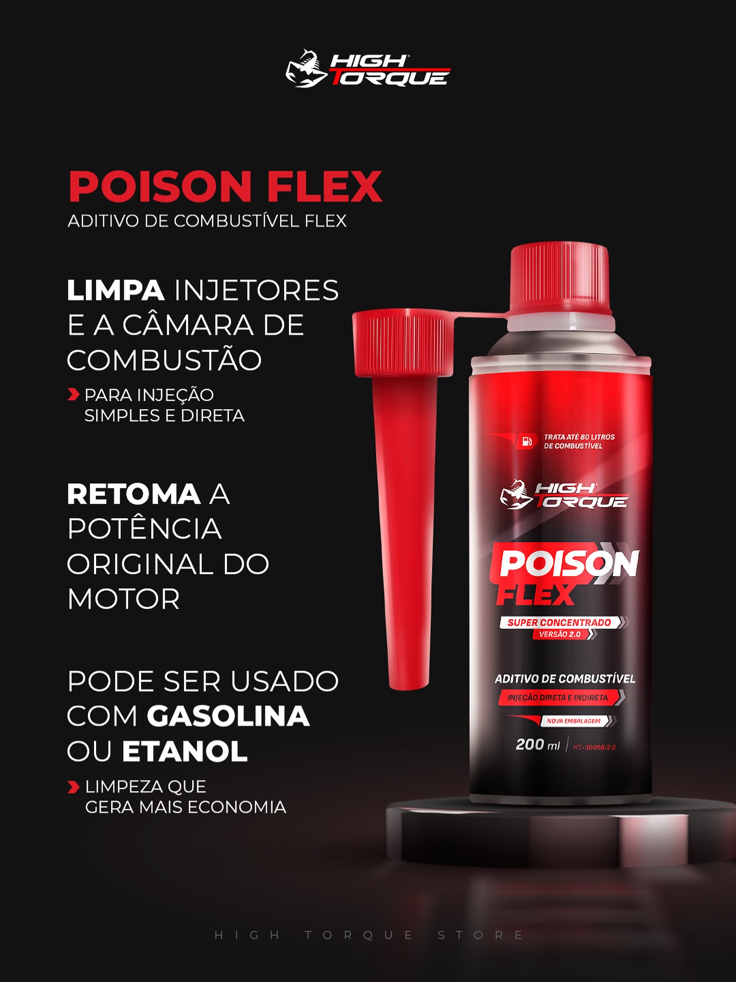 High Torque Store Facebook ad: Comprar NERVOSO: Aditivo de Combustível Poison Flex…