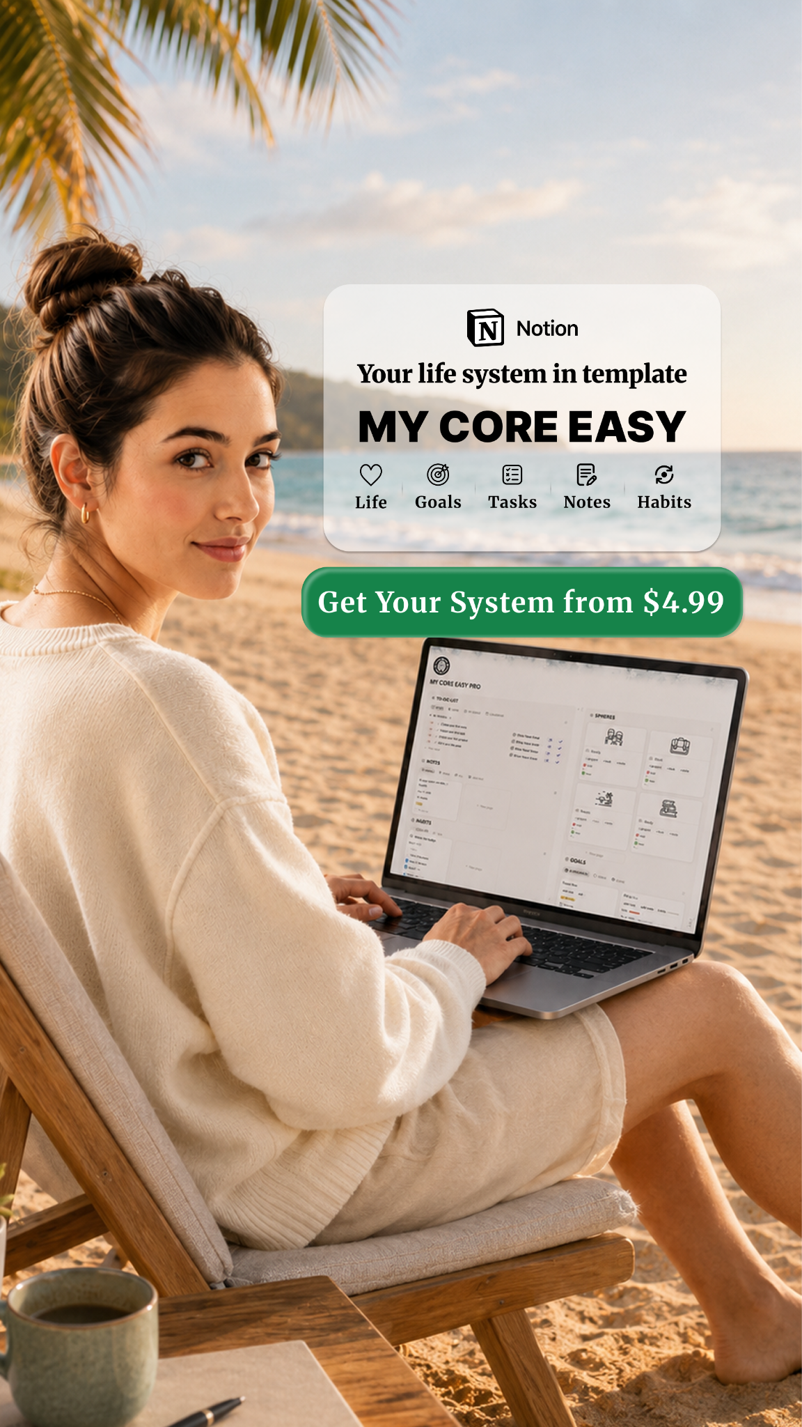 My Core - Notion Templates Facebook ad from May 25, 2026