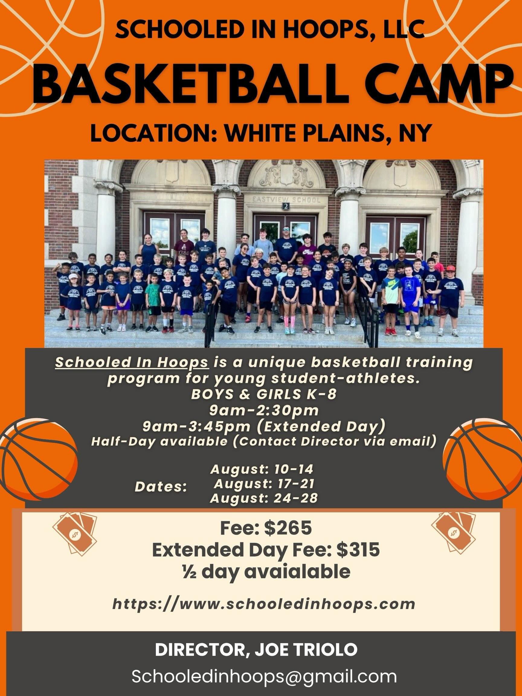 Schooled In Hoops Facebook ad: Camp or skill work.
