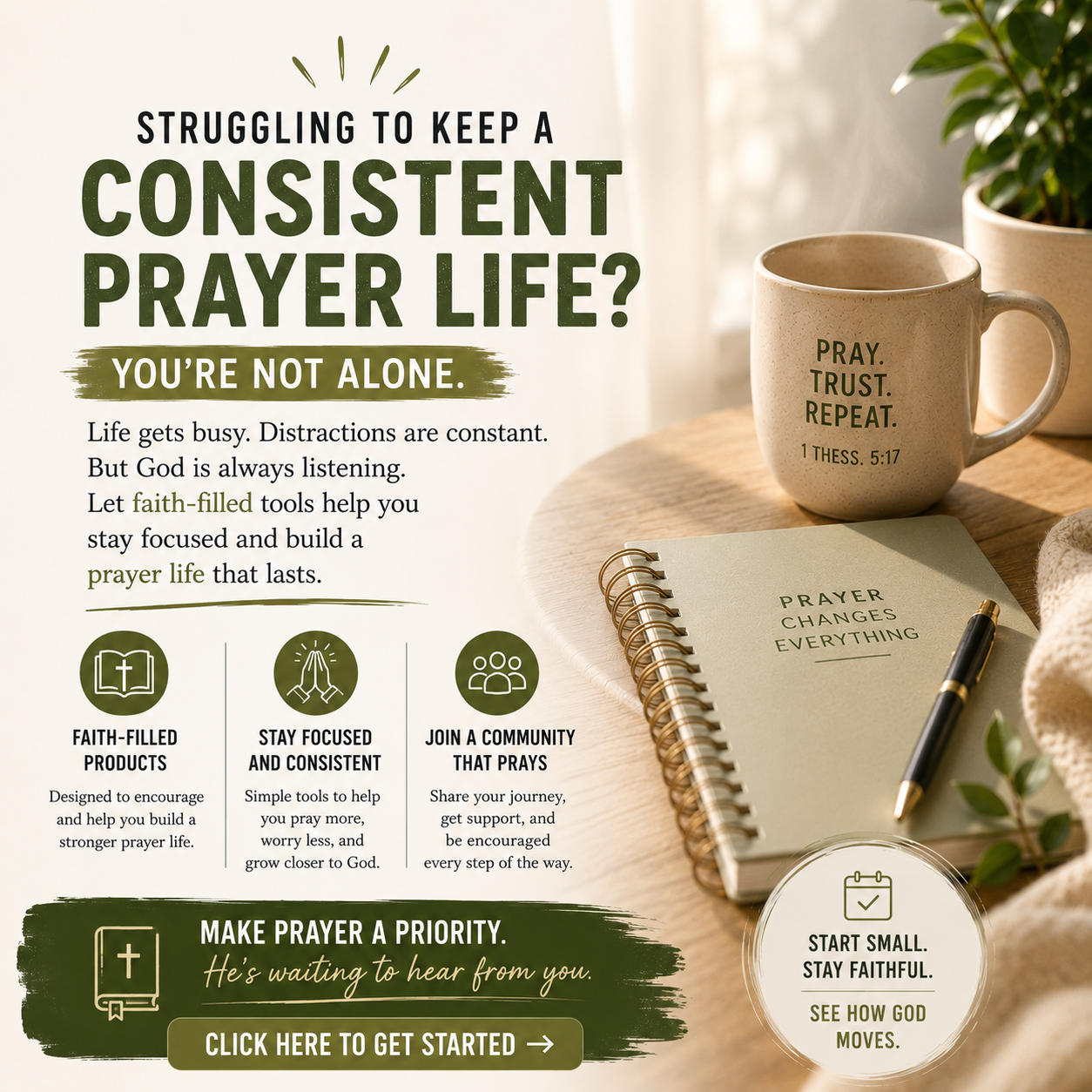 Kingdom Crown Facebook ad: Grow Your Faith