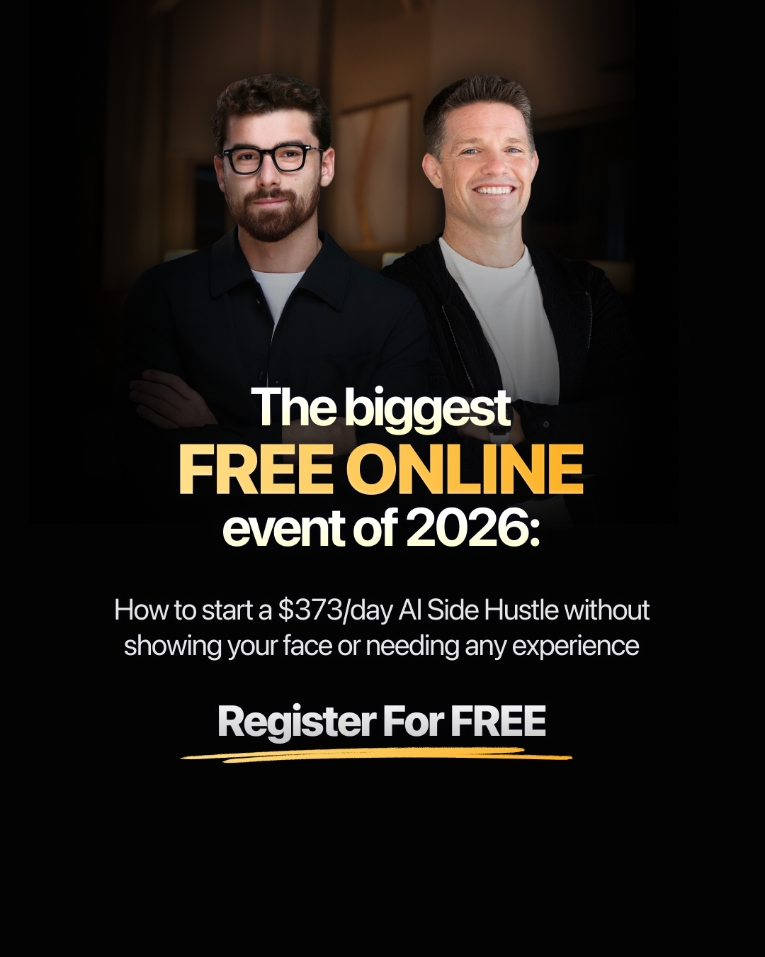 Iman Gadzhi Facebook ad from Aug 11, 2026