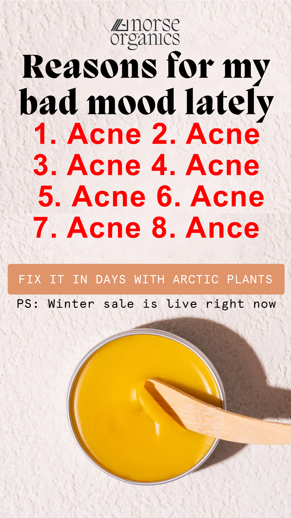Norse Organics Facebook ad