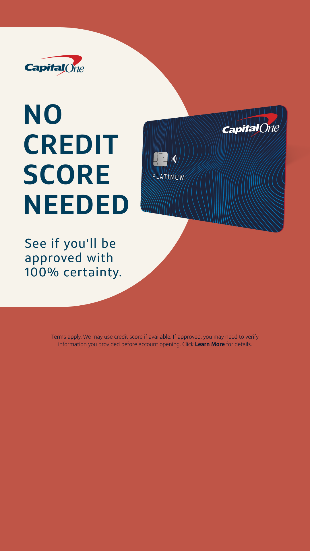 Capital One Facebook ad